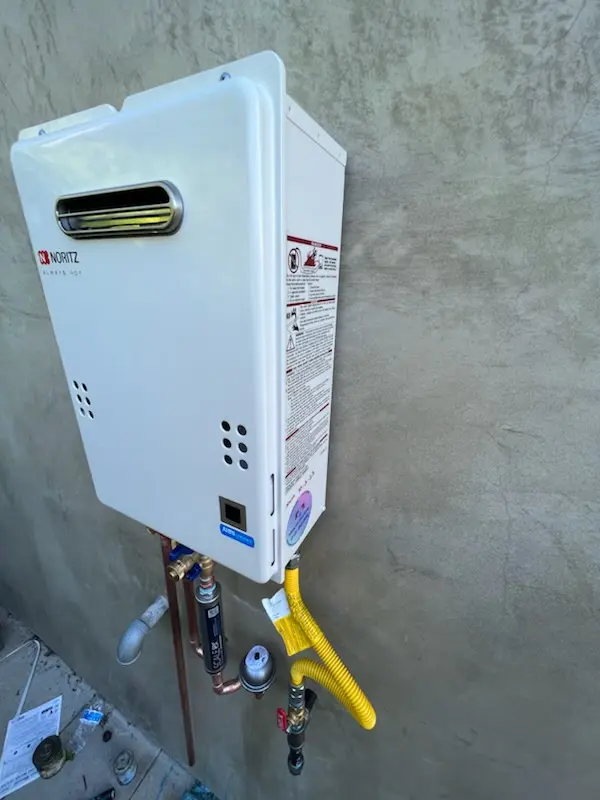 Tankless water heater installation for Morrell Corners homes